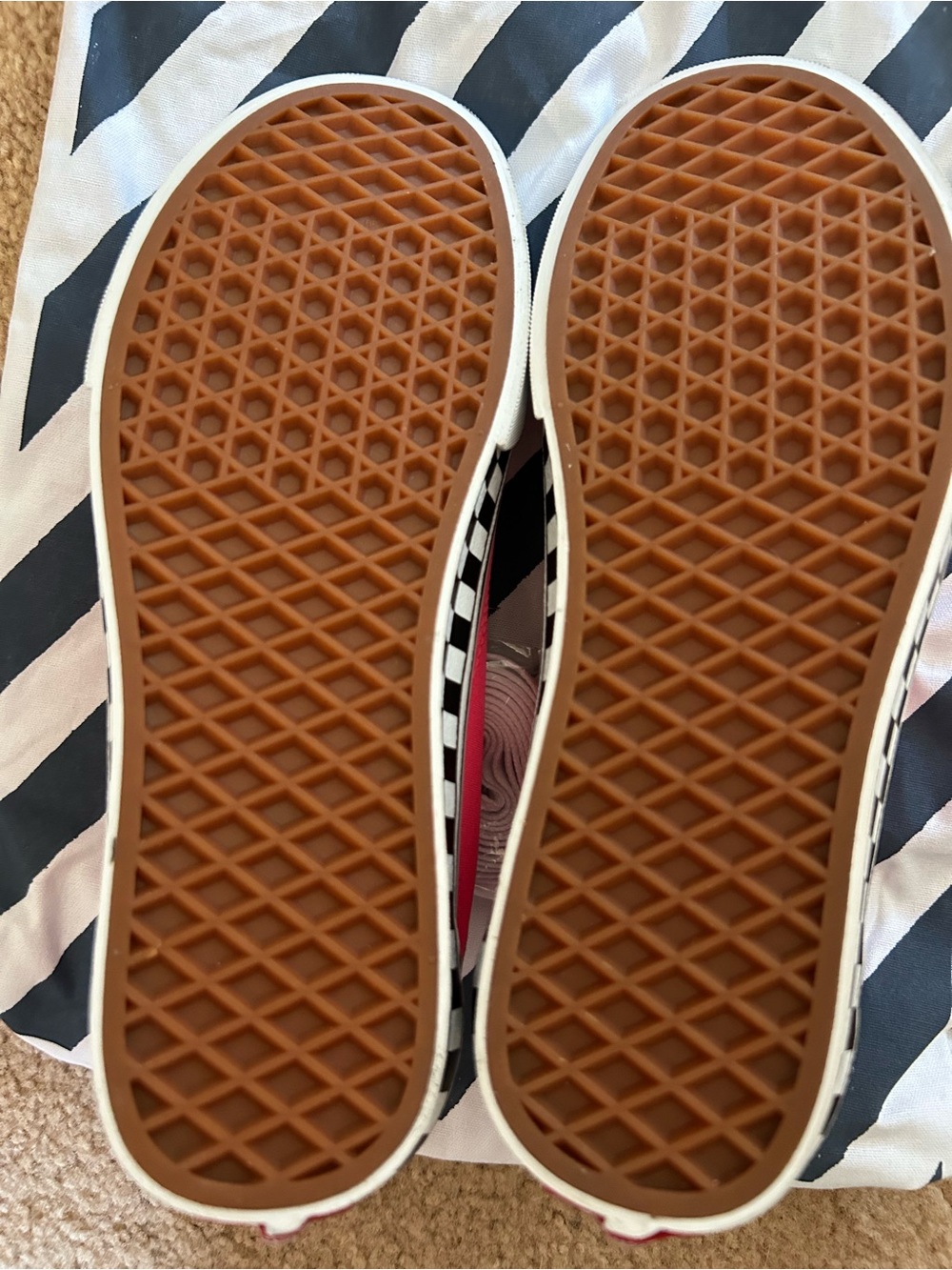 Vans Women's Neon Pink Checkerboard Platform Sneakers - Picture 4 of 7